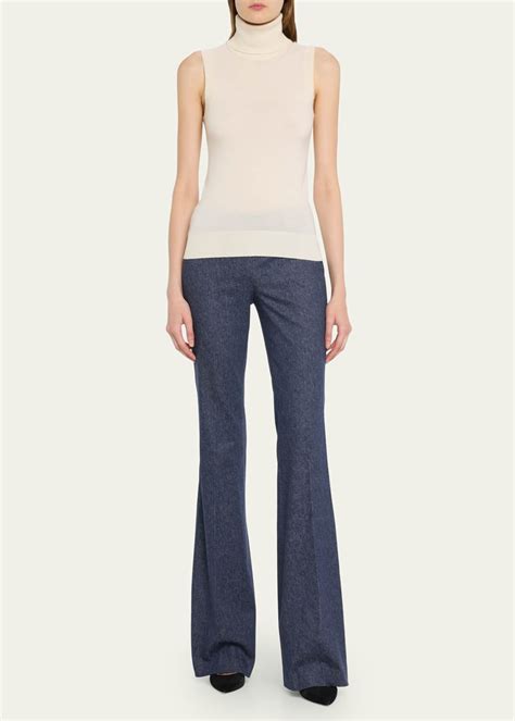 Michael Kors Collection Sleeveless Cashmere Turtleneck 